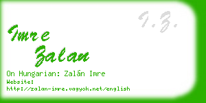 imre zalan business card